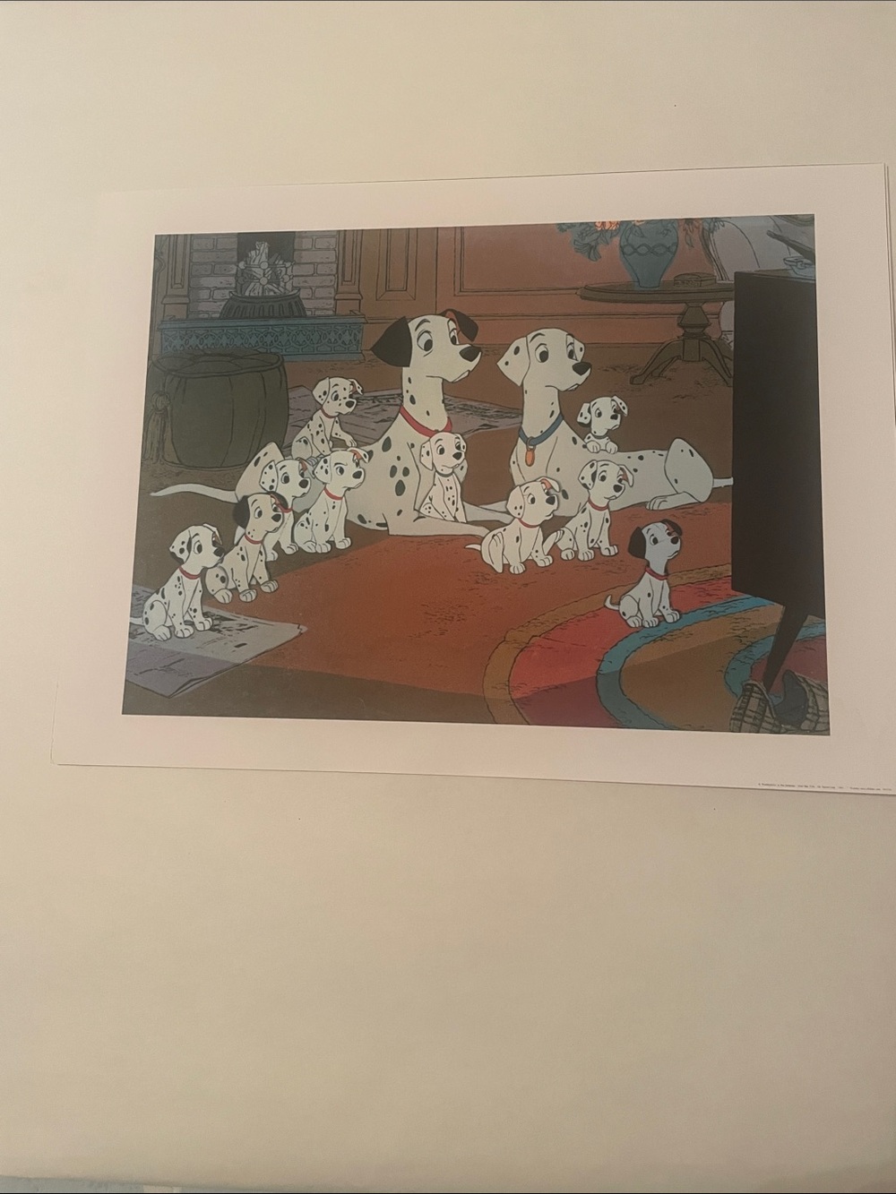 Disney 101 Dalmatians Family Print - White and Black